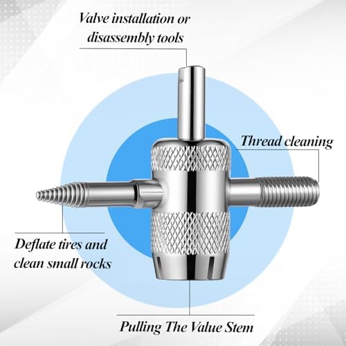 2 Pcs 4-Way Valve Stem Tool 4-in-1 Valve Core Tool Tire Valves Stem Puller Tyre - Image 4