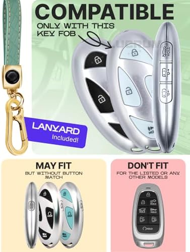 Lucrum Compatible with Hyundai Key Fob Cover & Keychain - Image 2