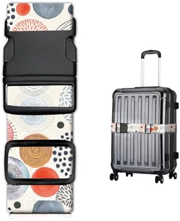 Luggage Straps for Suitcases, Heavy Duty Travel Belt by JYCardPKT