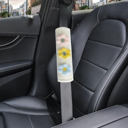 Amooca 2-Pack Braid Pattern Seat Belt Covers Shoulder Pads - Image 3