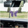 zipelo Rhinestone Butterfly Rearview Mirror Charm by zipelo