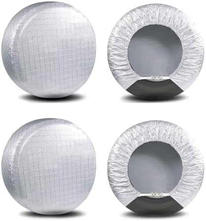 Tire Covers Set of 4, Waterproof Anti-UV Sun Snow Rain Tire Covers by Amfor