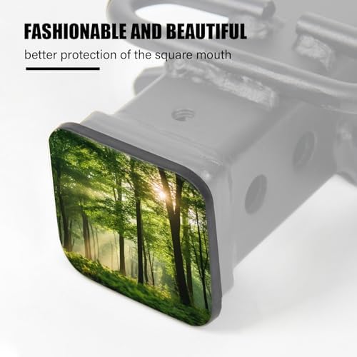 Hitch Cover Fits for 2-Inch Hitch, Forest Scene - Image 4