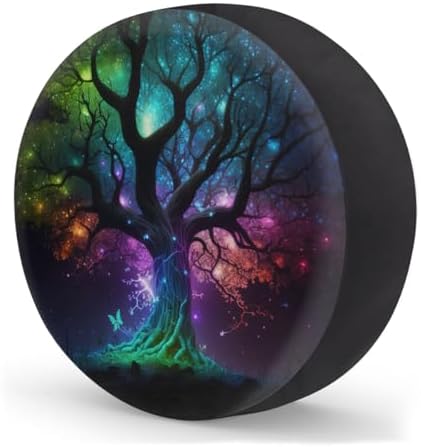 Tree of Life Galaxy Pretty Spare Tire Cover Waterproof Dust-Proof Spare Wheel - Image 2
