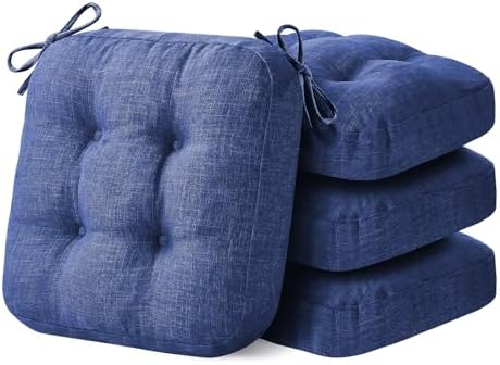 IASEAHK Memory Foam Dining Chair Cushions, 16.5"x16.5"x3.5" by IASEAHK