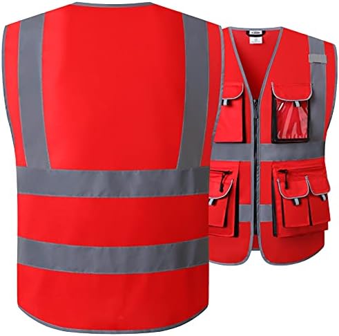 JKSafety Hi Vis Safety Vest for Men Women - Image 2