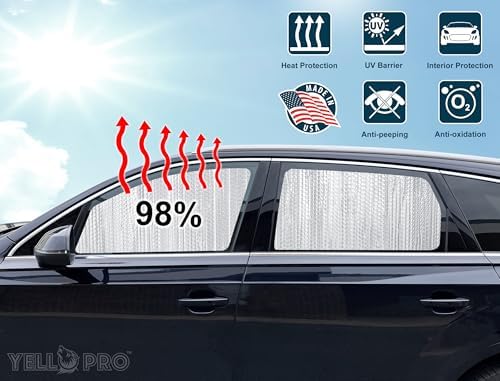 Rear Side 2nd Row Sunshade fits 2010-2015 Toyota Prius Hatchback - Image 2