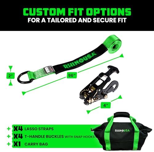 Rhino USA Car Hauler Tie Down Straps - Image 6