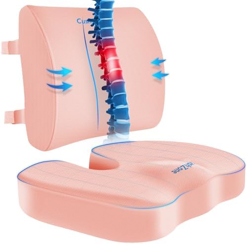 CushZone Seat Cushion and Lumbar Support Pillow by CushZone