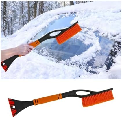 Car Snow Brush and Ice Scraper, Vehicle Windshield Scraper Deicer by Norkmdi