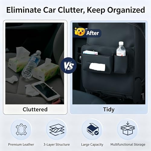 Car Seat Back Storage Bag, Hanging Bag, Rear Seat Anti-kick Mat-Backseat Car - Image 5