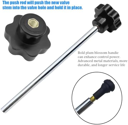 3PCS Tire Valve Stem Tool Kit Replacement Installation Set Red - Image 4
