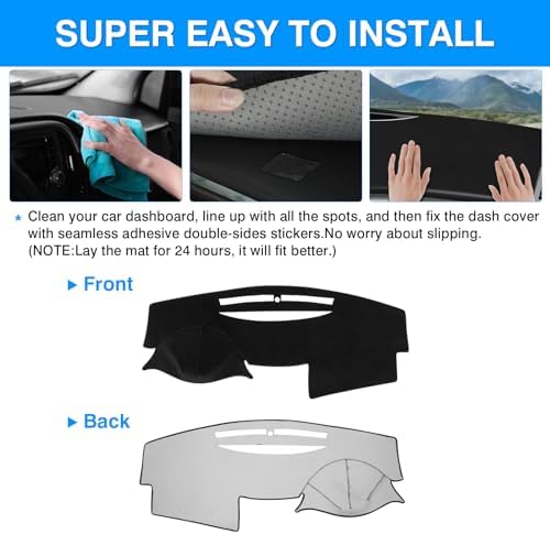 Autorder Dashboard Cover Mat for 2007-2011 Toyota Camry Accessories Dash Cover - Image 5