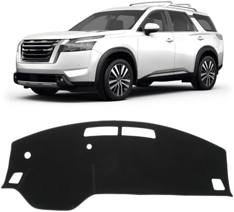 KUST Black Dash Cover for 2022-2025 2026 Nissan Pathfinder Dashboard Cover by KUST