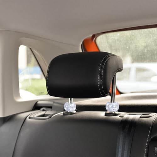 4PCS Bling Car Headrest Collars, Crystal Rhinestone Vehicle Head Rest Collars - Image 5