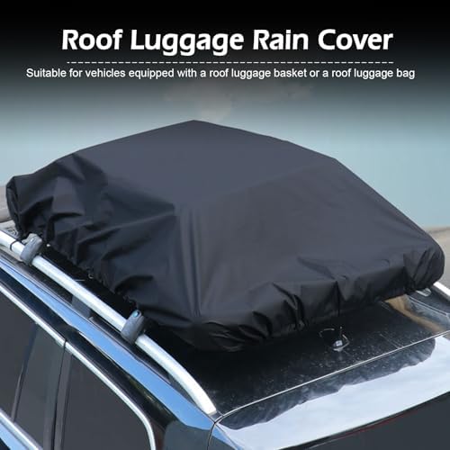 Car Roof Rack Cover, 190cmx145cm Universal Waterproof Sun Protective Silver - Image 3