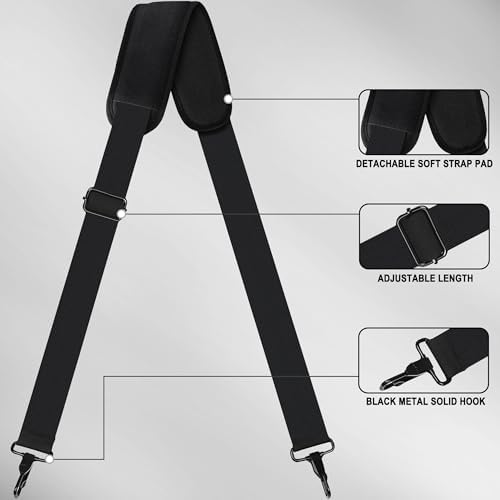 72 inch Shoulder Strap, JOCYRN Universal Replacement Laptop Shoulder Strap - Image 3