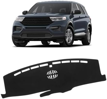 KUST Black Dash Cover for Ford Explorer 2020-2025 2026 Dashboard Cover by KUST