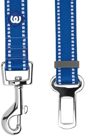 Blueberry Pet Essentials Pastel Color Reflective Dog Seat Belt Tether, Durable - Image 3