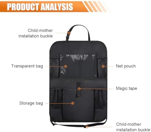 2PCS Car Backseat Organizer, - Image 3