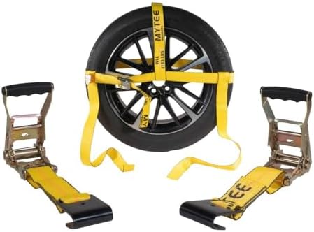 Mytee Products 2" x 120" Yellow Side Mount Wheel Tie Down Strap by MyteeProducts