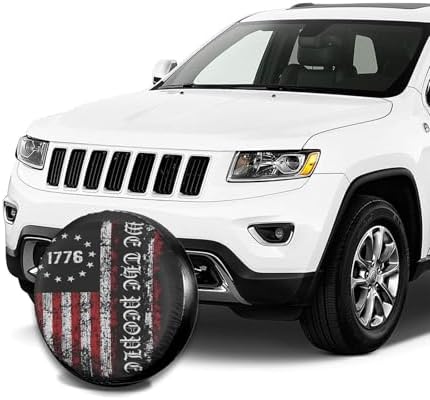 Vintage America American Flag Weatherproof Spare Tire Cover - Image 7