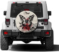 Butterfly Tattoo in Geometrical Spare Tire Cover by Foruidea