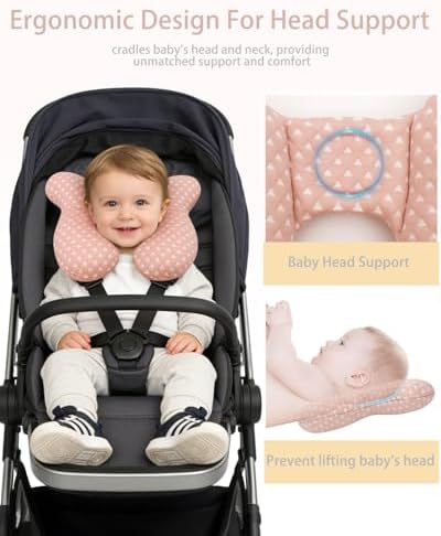 KAKIBLIN Baby Travel Pillow, Upgraded Baby Neck Pillows - Image 3