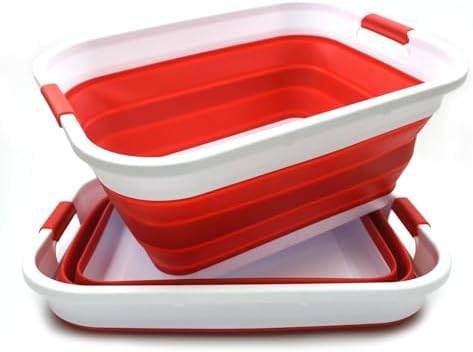 SAMMART Set of 2-41L Collapsible Plastic Laundry Basket-Pop Up Storage - Image 2