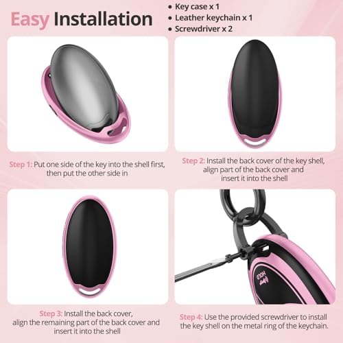 for Hyundai Key Fob Cover & Leather Keychain - Image 7