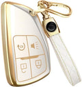 Lucrum Compatible with Chevy, Buick Key Fob Cover & Keychain by Lucrum