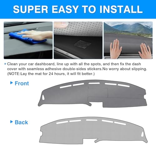 Autorder Gray Dashboard Cover Mat - Image 5