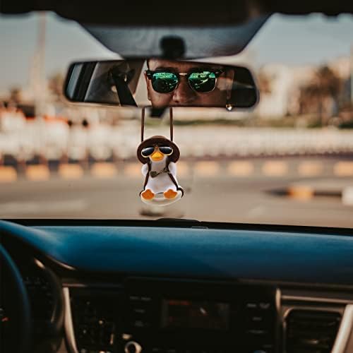 Cool Swinging Duck Car Hanging Ornament, Pendant Interior Rearview Mirror - Image 3