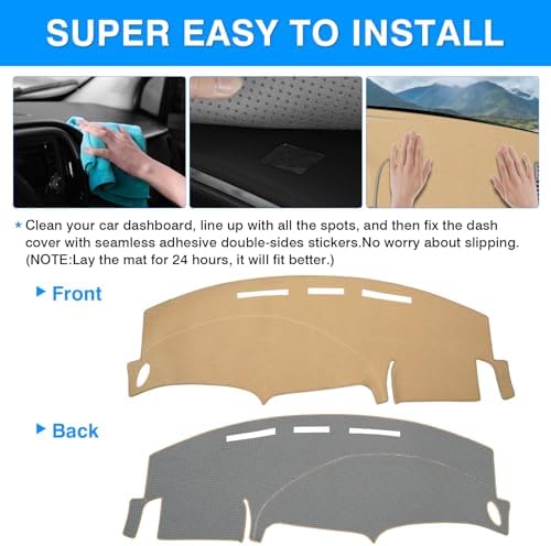 Autorder Beige Dashboard Cover Mat - Image 5