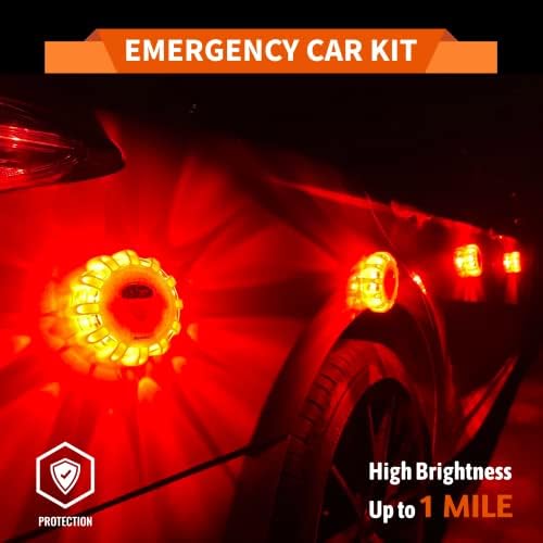 6 Pack LED Road Flares, Rechargeable EmergencySafety Strobe Lights - Image 6