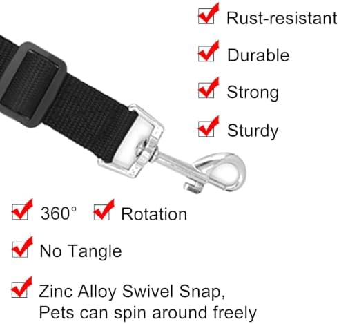 BLMHTWO 4PCS Adjustable Dog Seat Belt - Image 6
