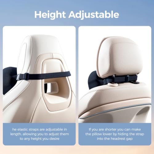 BABUR Car Neck Pillow Ergonomic 100% Memory Foam Headrest - Image 6