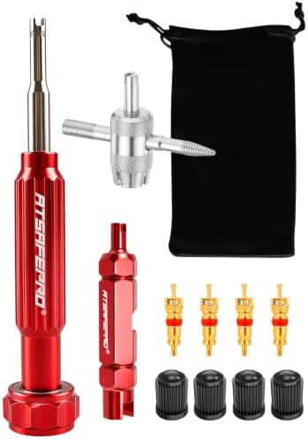 Valve Core Removal Tool Kit, Stainless Steel Snap-Clip Tip, Bearing-Assisted by ATsafepro