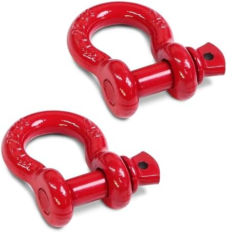 1/2" D Ring Shackle with 5/8" Screw Pin, 2T Working Load Limit / 12T Minimum by Jamiikury