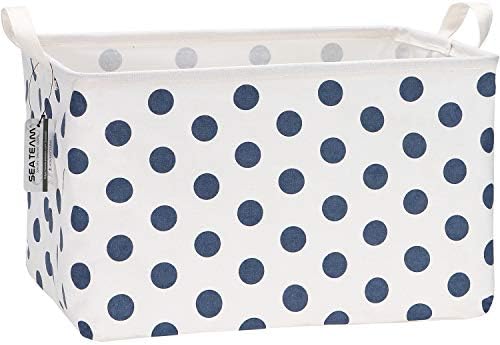 Sea Team Large Rectangle Open-Top Canvas Storage Basket by SeaTeam