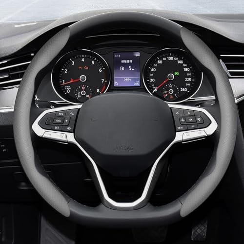 2-Piece Steering Wheel Cover, Carbon Fiber Segmented Steering Wheel Protector - Image 4