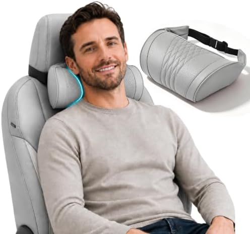 Universal Memory Foam Car Headrest Neck Pillow, Ergonomic Memory Foam Car by VUCHEET