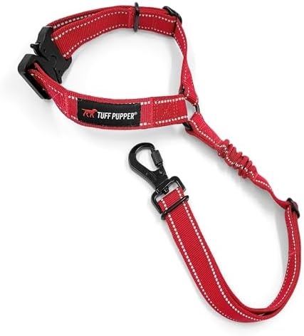 Tuff Pupper Dog Seat Belt for Car Headrest | Adjustable Length Dog Car Harness by TuffPupper