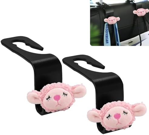 2Pack Sheep Car Seat Headrest Hook Car Purse Hook Cars Seat Hooks by Unknown