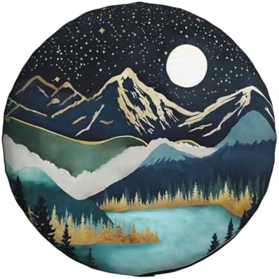 Mountains Nature Scenery Spare Tire Cover Lake Landscape Wheel Protectors - Image 2