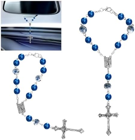 smilfuy 2PCS Car Rosary for Rearview Mirror by smilfuy