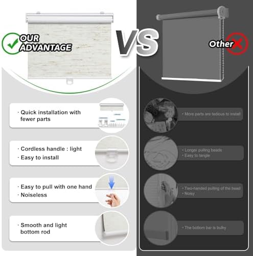 AOSKY Blackout Cordless Roller Shade - Image 5