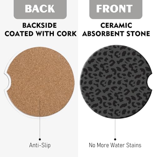 2 Pack Car Coasters for Cup Holders, Cute Car Accessories Interior - Image 7