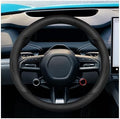 Craedli Carbon Fiber Nappa Leather Car Steering Wheel Cover 14.5-15 Inch by Unknown