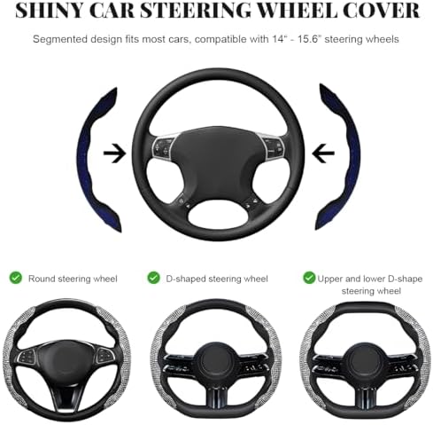 2 PCS Steering Wheel Cover, Segmented Car Wheel Covers - Image 2